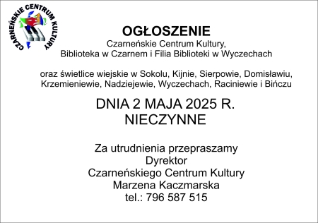 OGŁOSZENIE