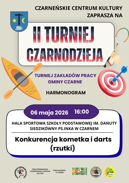 II TURNIEJ CZARNODZIEJA - KOMETKA, DARTS ( RZUTKI)
